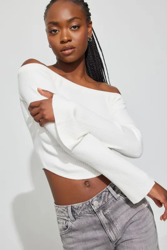 Corset Hem Off Shoulder Top sold by Garage