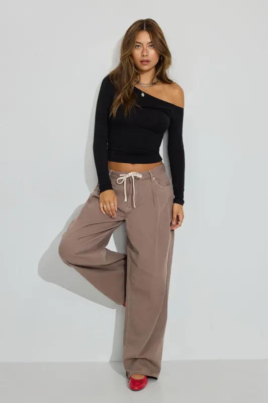 Kenzie Low Rise Baggy Pants sold by Garage