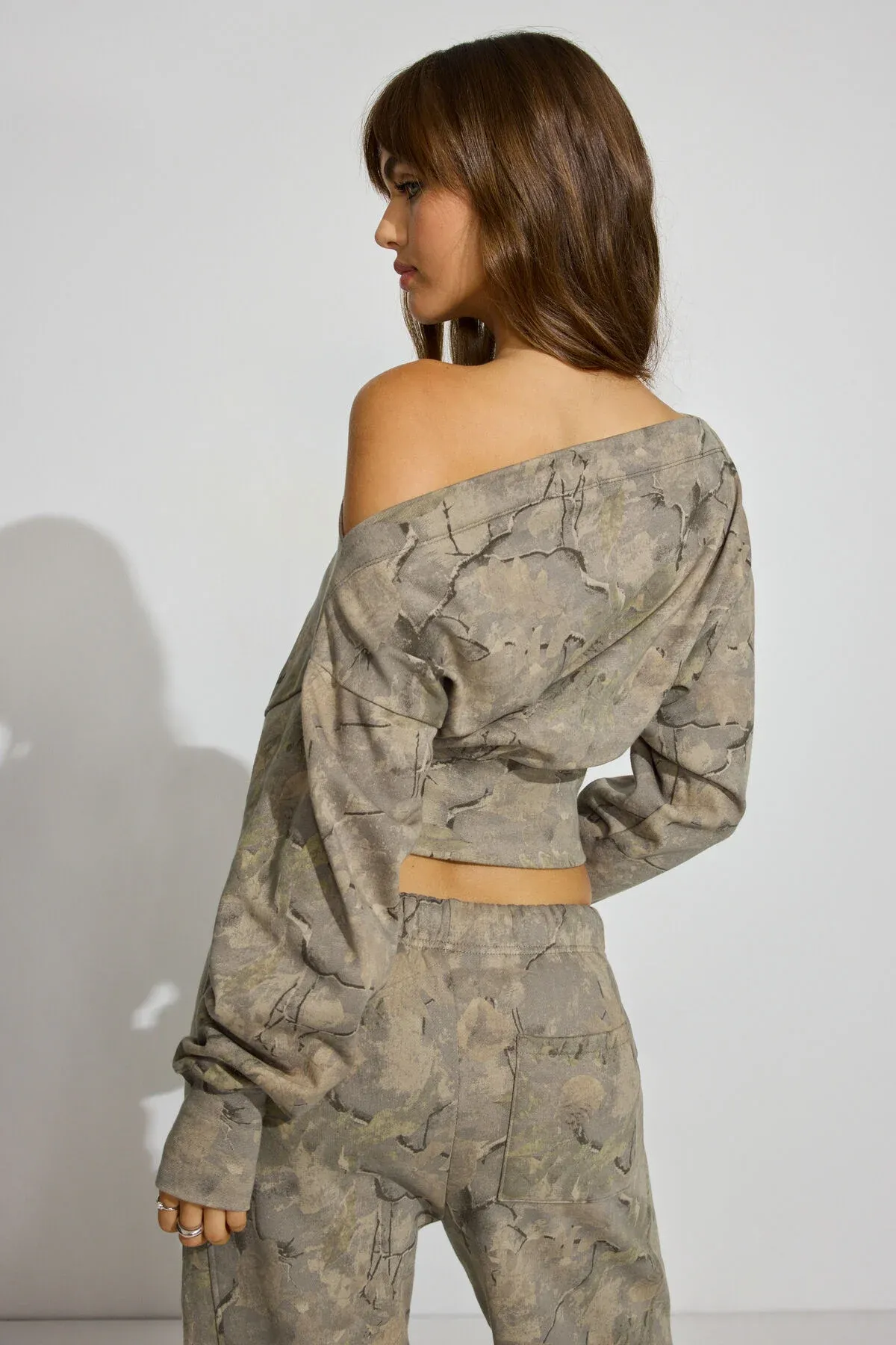 SoftTerry Rib Off Shoulder Sweater sold by Garage product image thumbnail 4