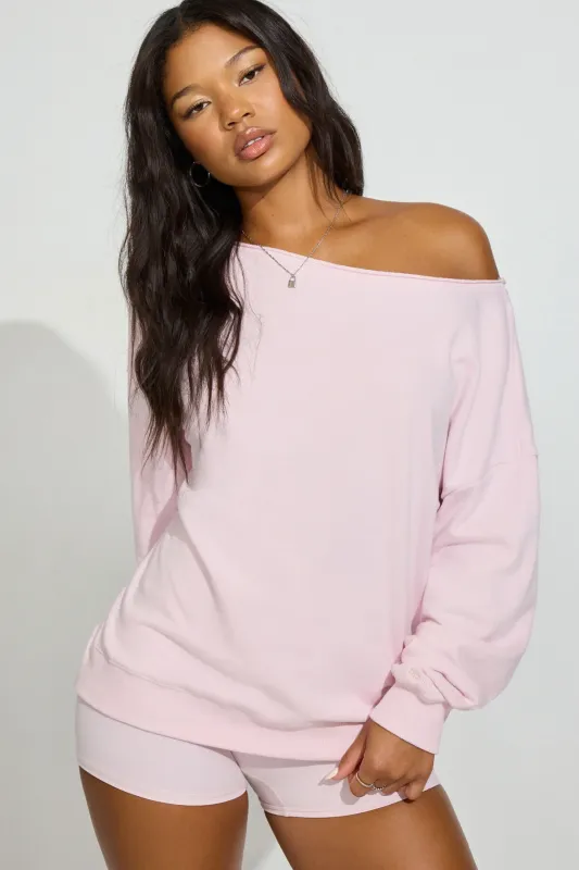 SoftTerry Off Shoulder Sweatshirt sold by Garage