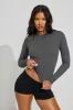 Sleek Crewneck Long Sleeve Top sold by Garage