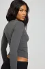Sleek Crewneck Long Sleeve Top sold by Garage