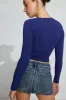 Sleek Crewneck Long Sleeve Top sold by Garage