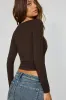 Smooth Scoop Neck Long Sleeve Top sold by Garage