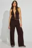 Linen Tie Back Halter Top sold by Garage