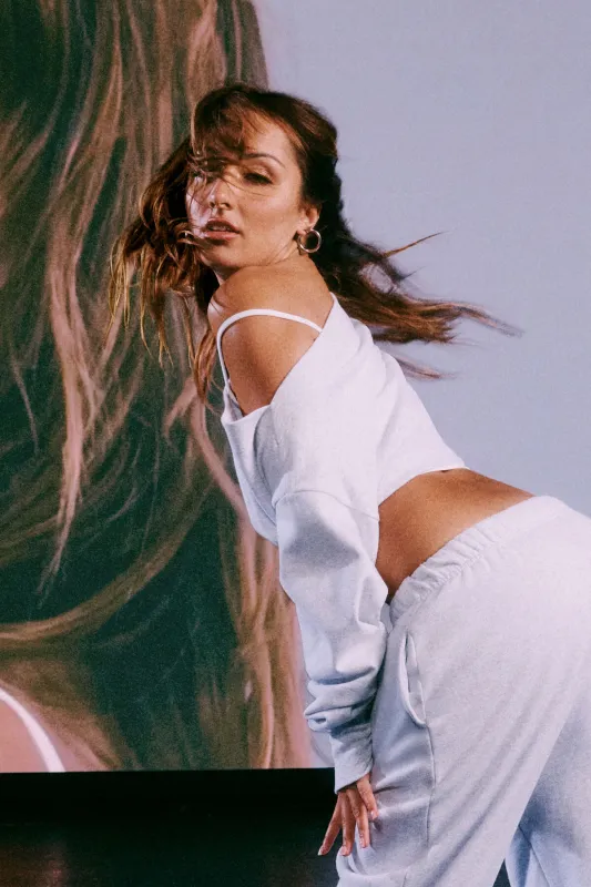 SoftTerry Rib Off Shoulder Sweater sold by Garage