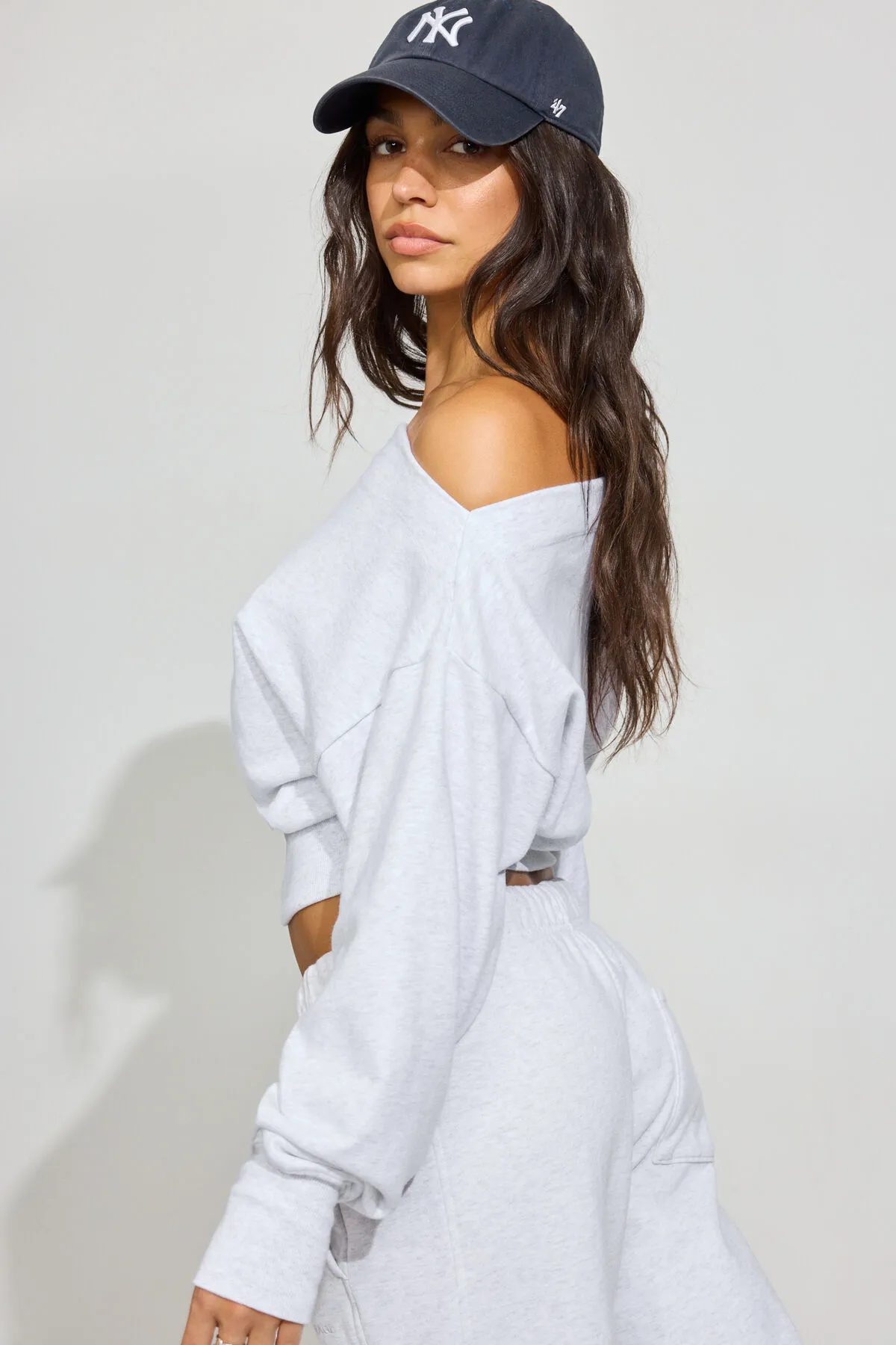 SoftTerry Rib Off Shoulder Sweater sold by Garage product image thumbnail 4