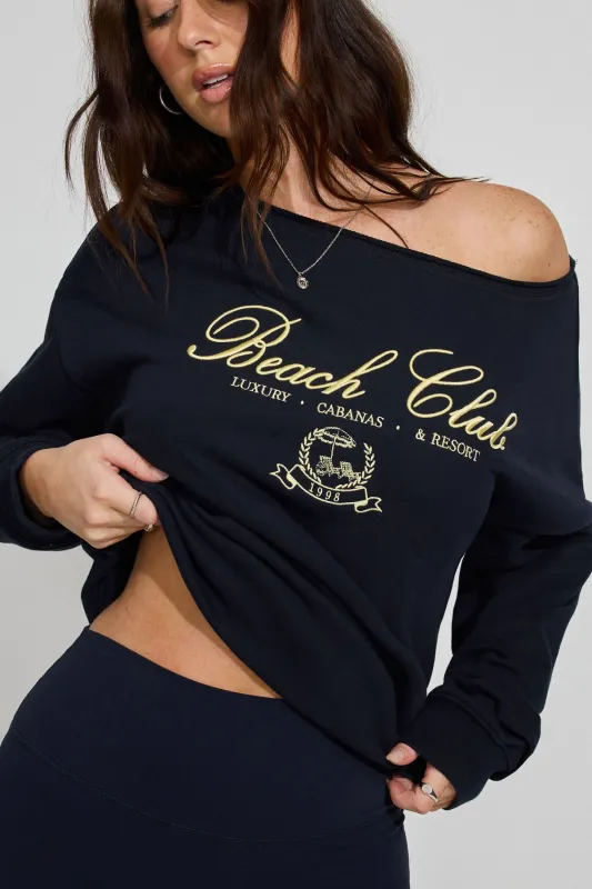 SoftTerry Off Shoulder Sweatshirt sold by Garage