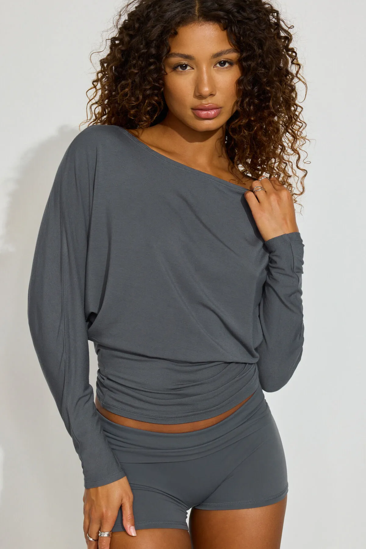 Smooth Dolman Boatneck Top sold by Garage product image thumbnail 2