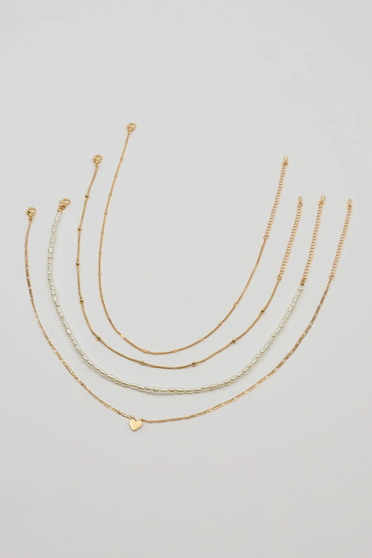 Set of 4 Heart & Pearls Necklaces sold by Garage product image thumbnail 2