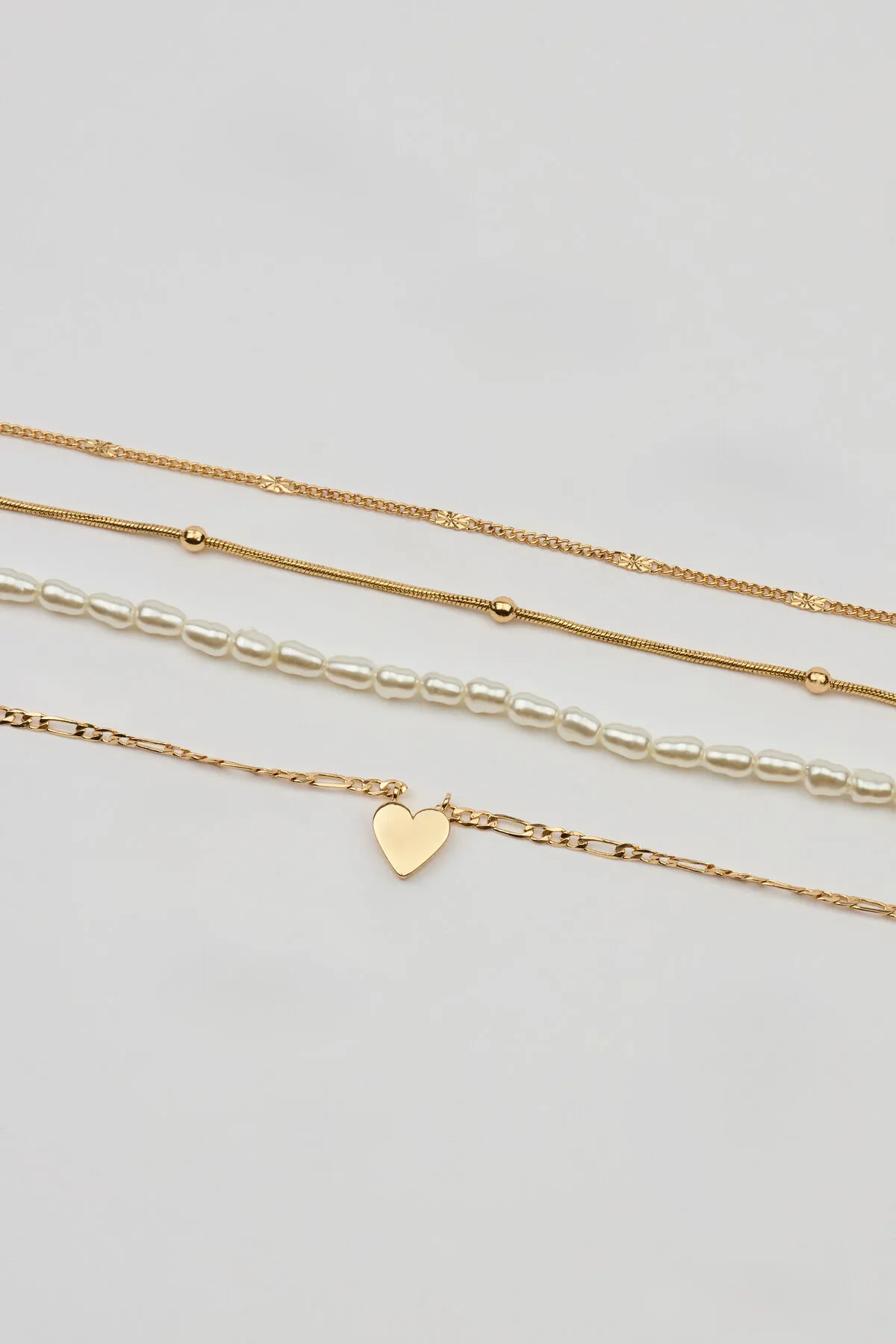 Set of 4 Heart & Pearls Necklaces sold by Garage product image thumbnail 3