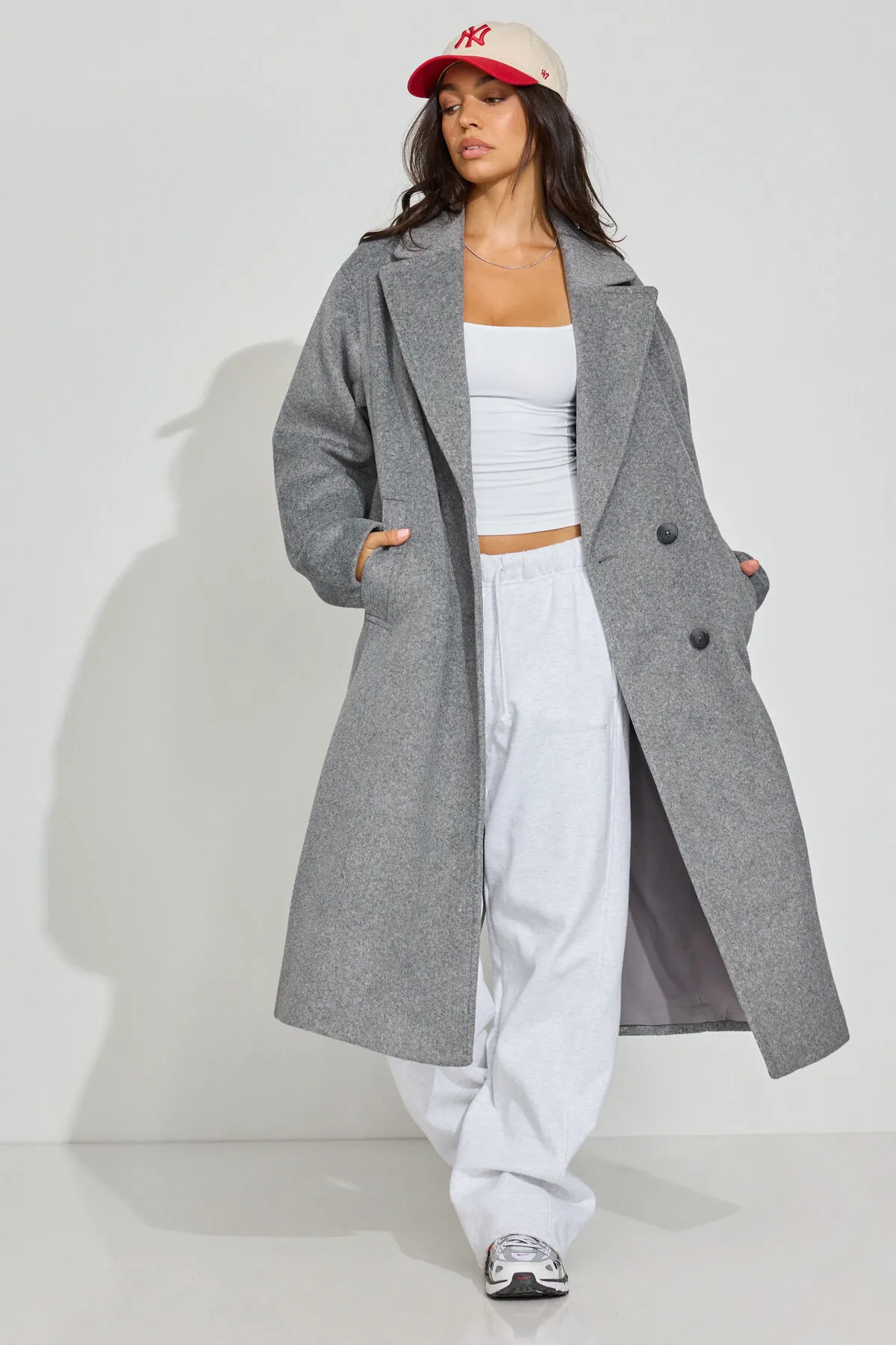 Oversized Long Felted Trench Coat sold by Garage product image thumbnail 2