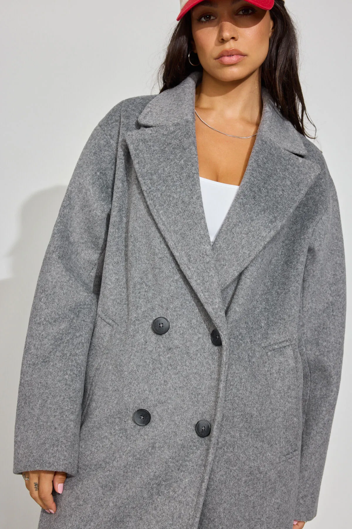 Oversized Long Felted Trench Coat sold by Garage product image thumbnail 3