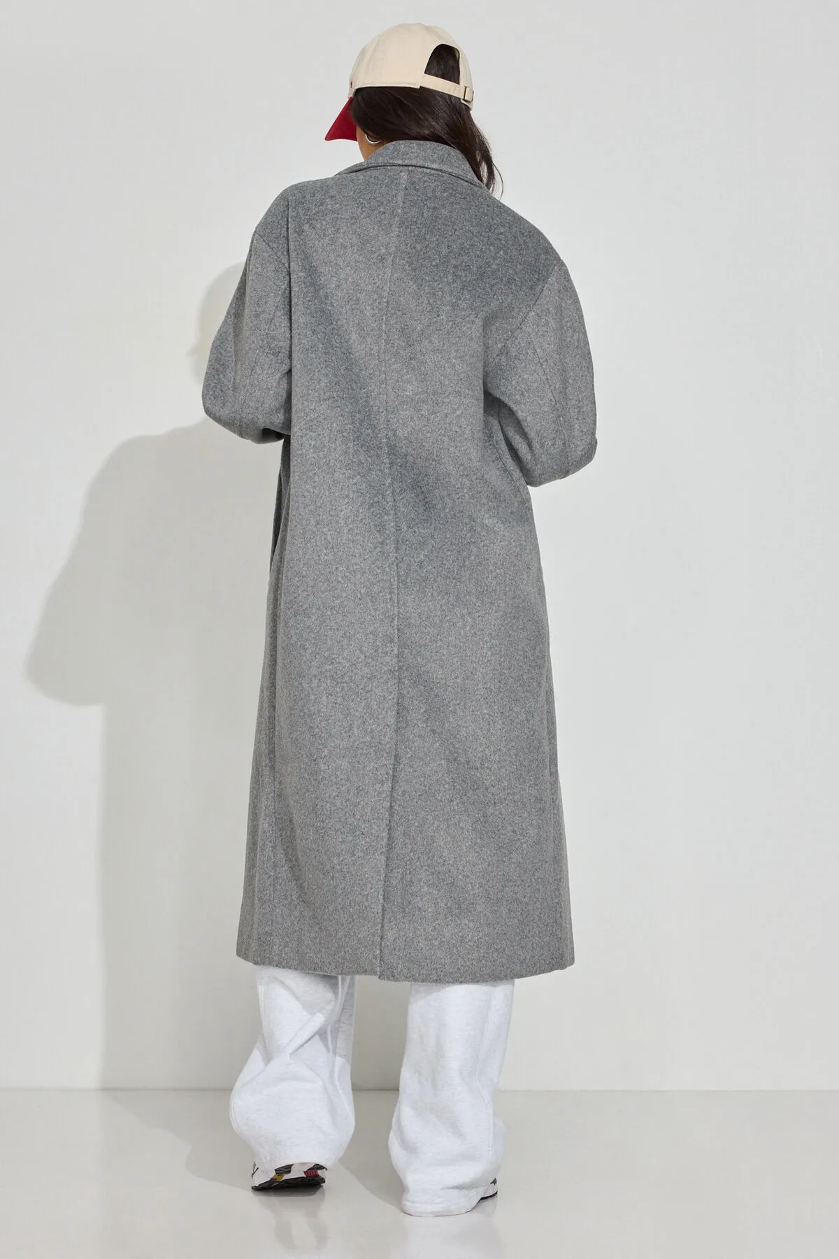Oversized Long Felted Trench Coat sold by Garage product image thumbnail 4