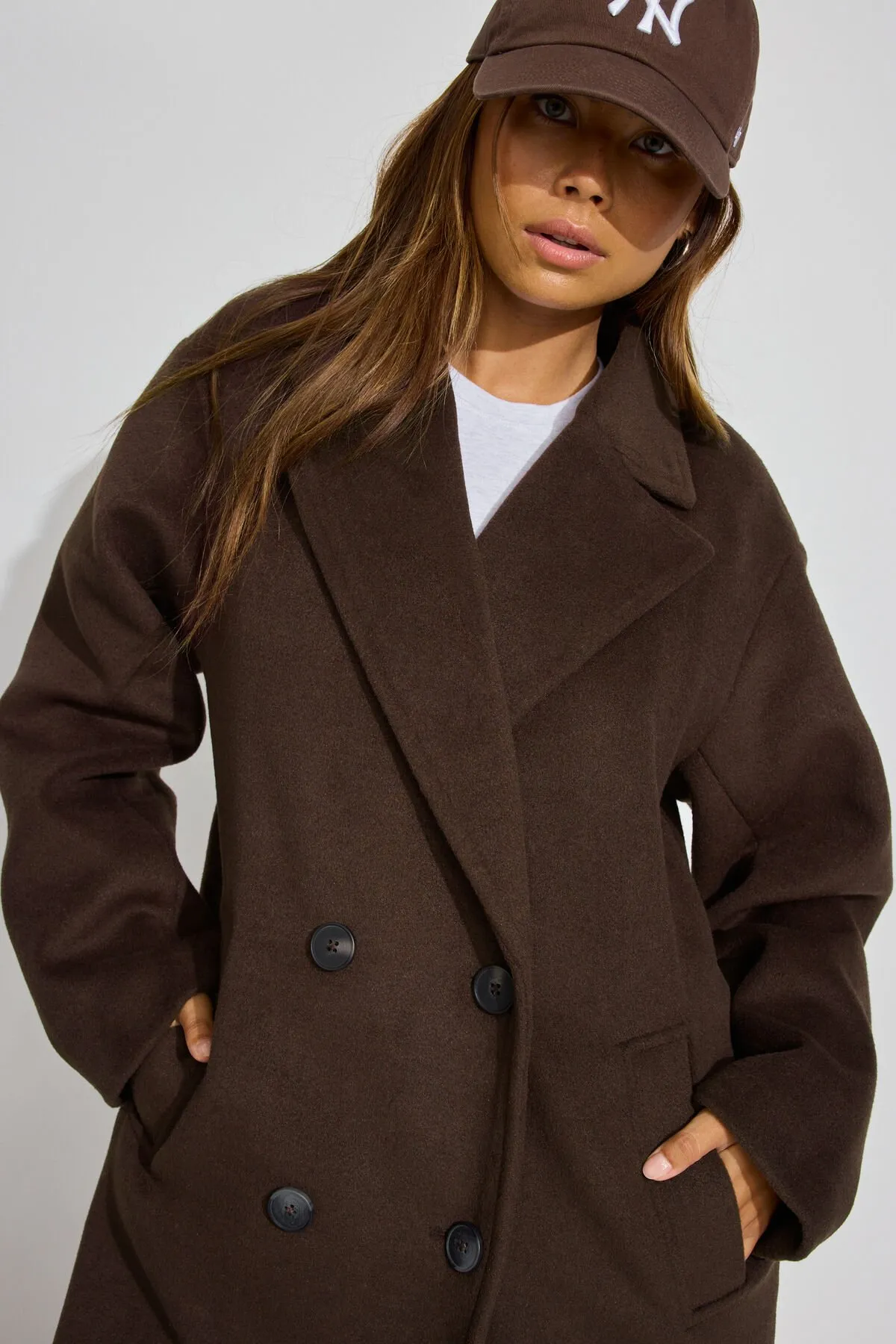 Oversized Long Felted Trench Coat sold by Garage product image thumbnail 3