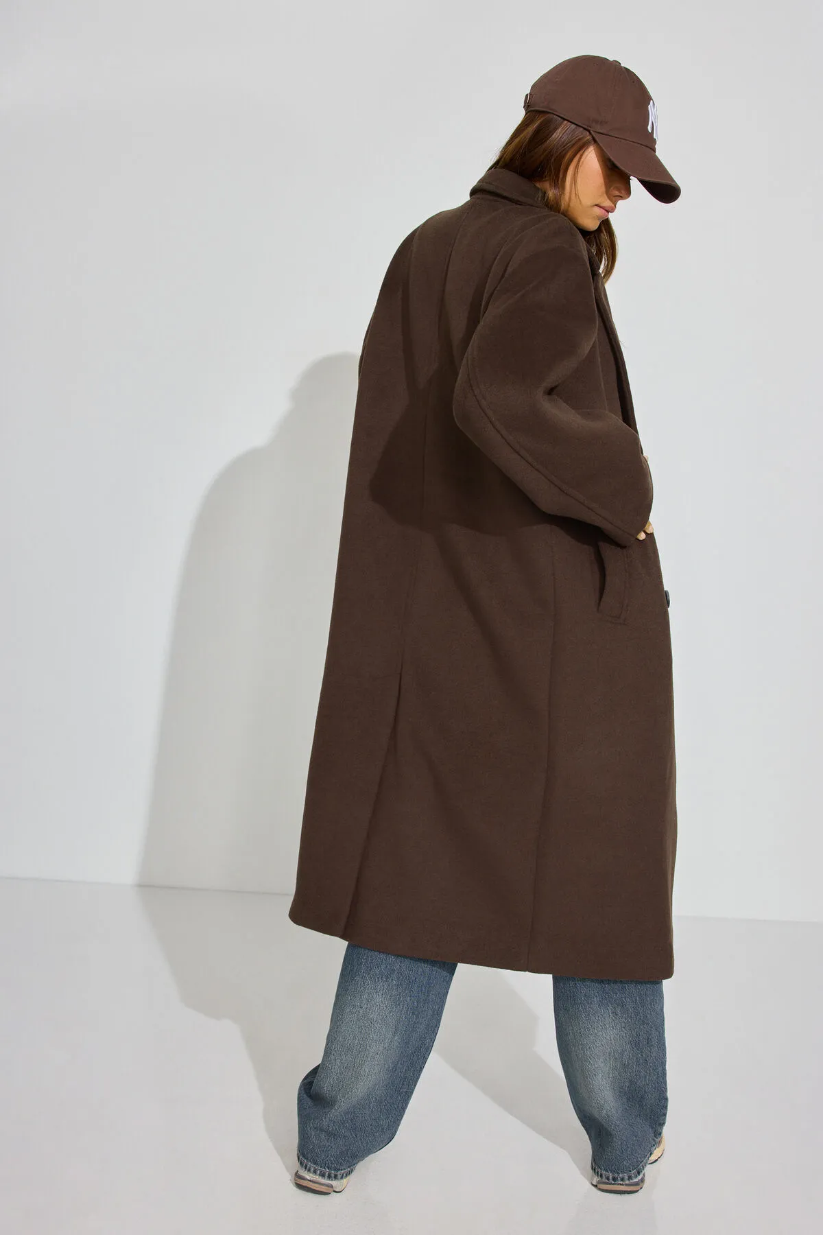 Oversized Long Felted Trench Coat sold by Garage product image thumbnail 4