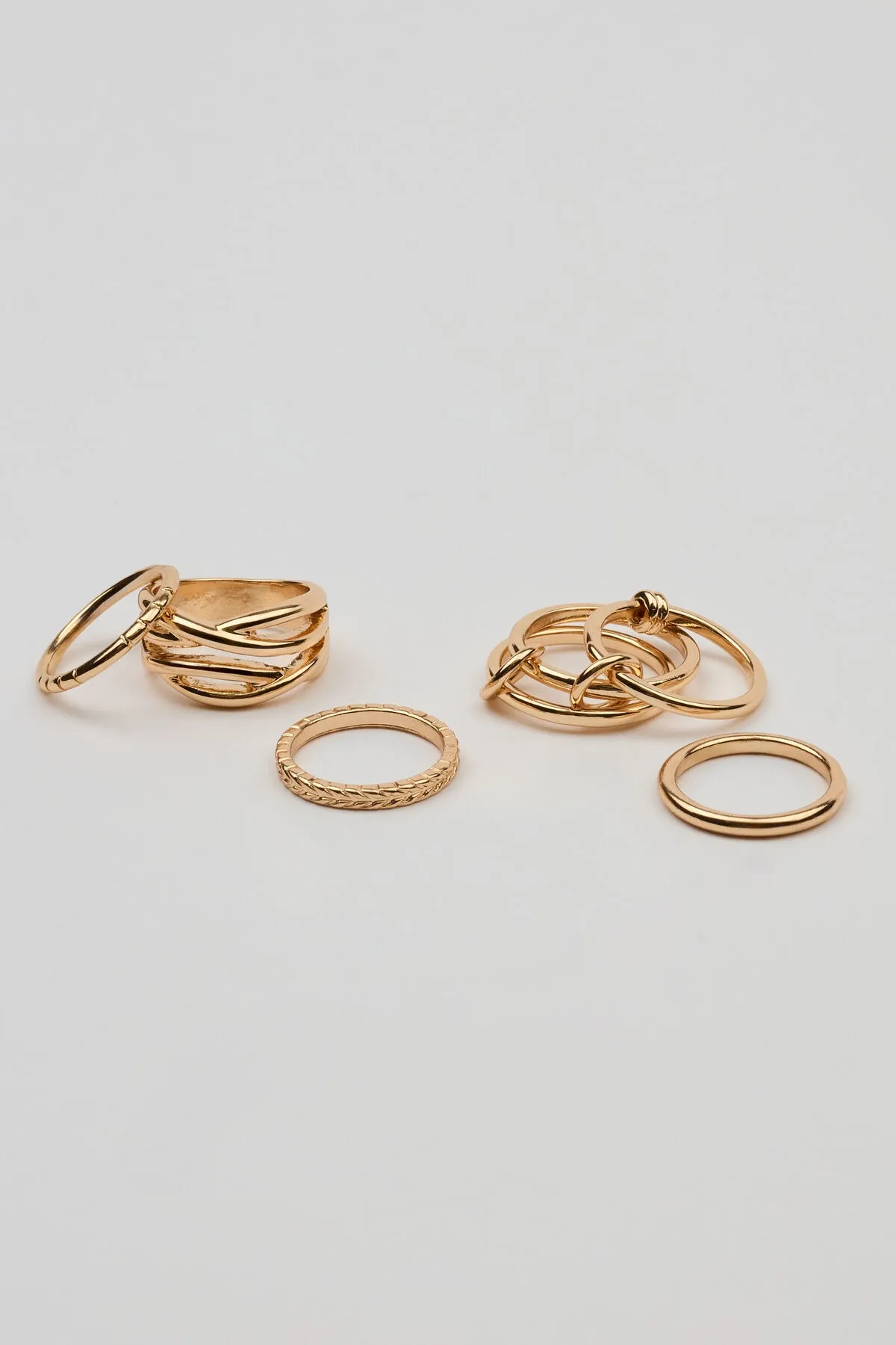Set of 7 Modern Rings sold by Garage