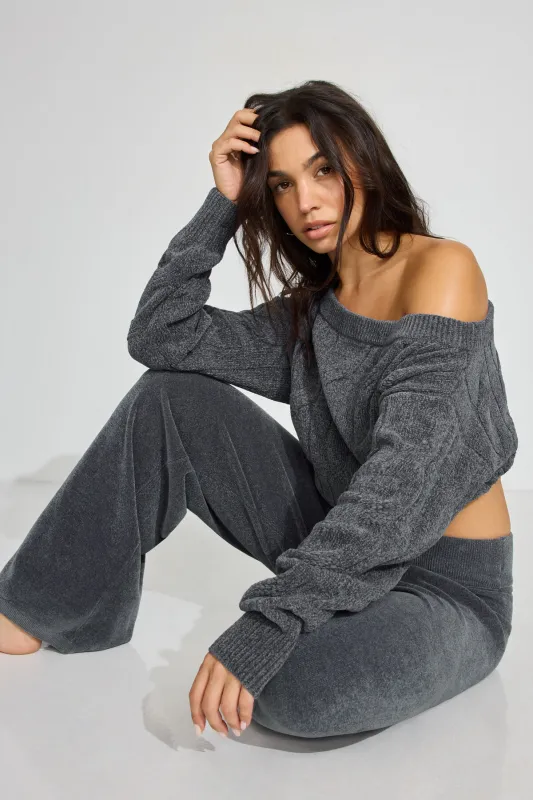 Chenille Low Rise Pants sold by Garage