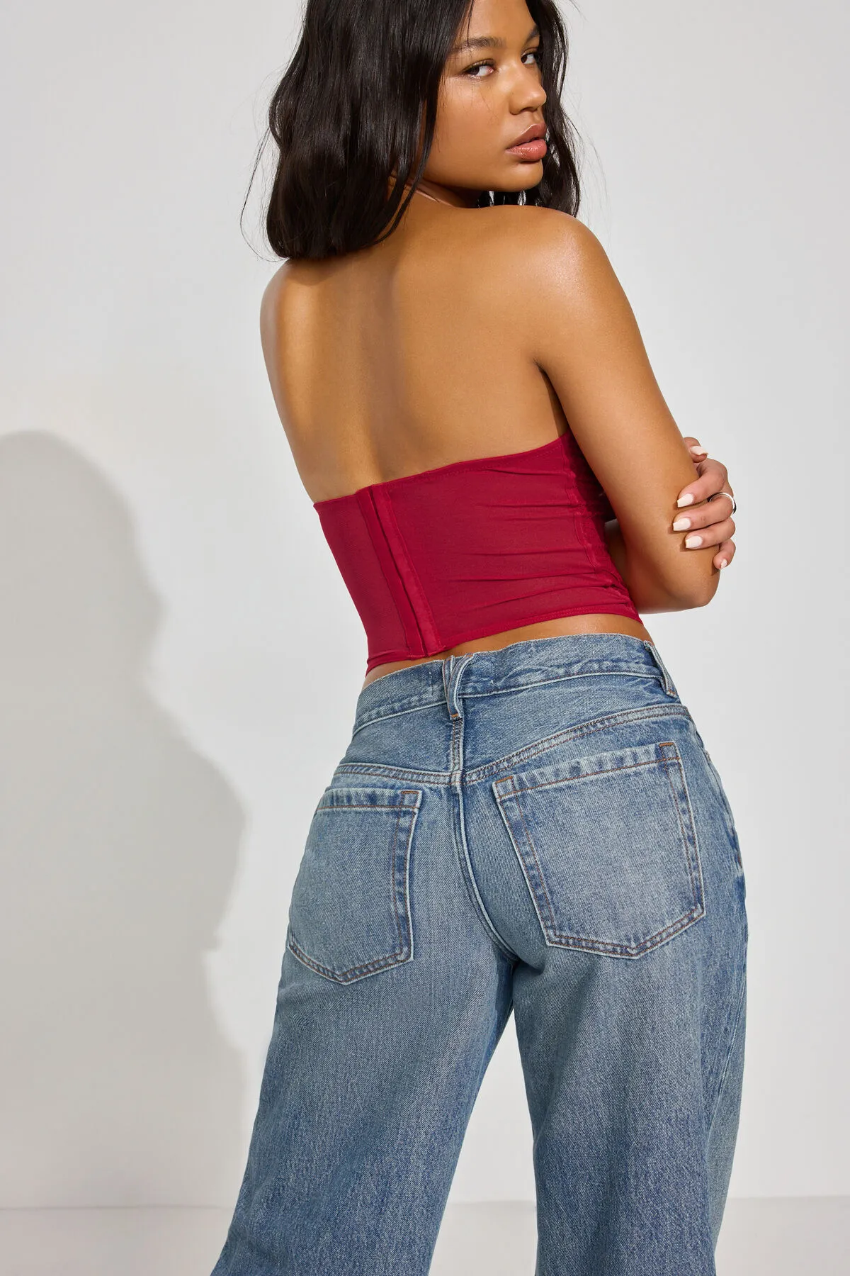 Chrishell Lace Mesh Bustier sold by Garage product image thumbnail 4