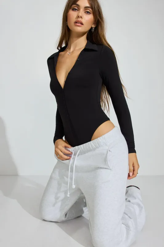 Polo Deep Plunge Bodysuit sold by Garage