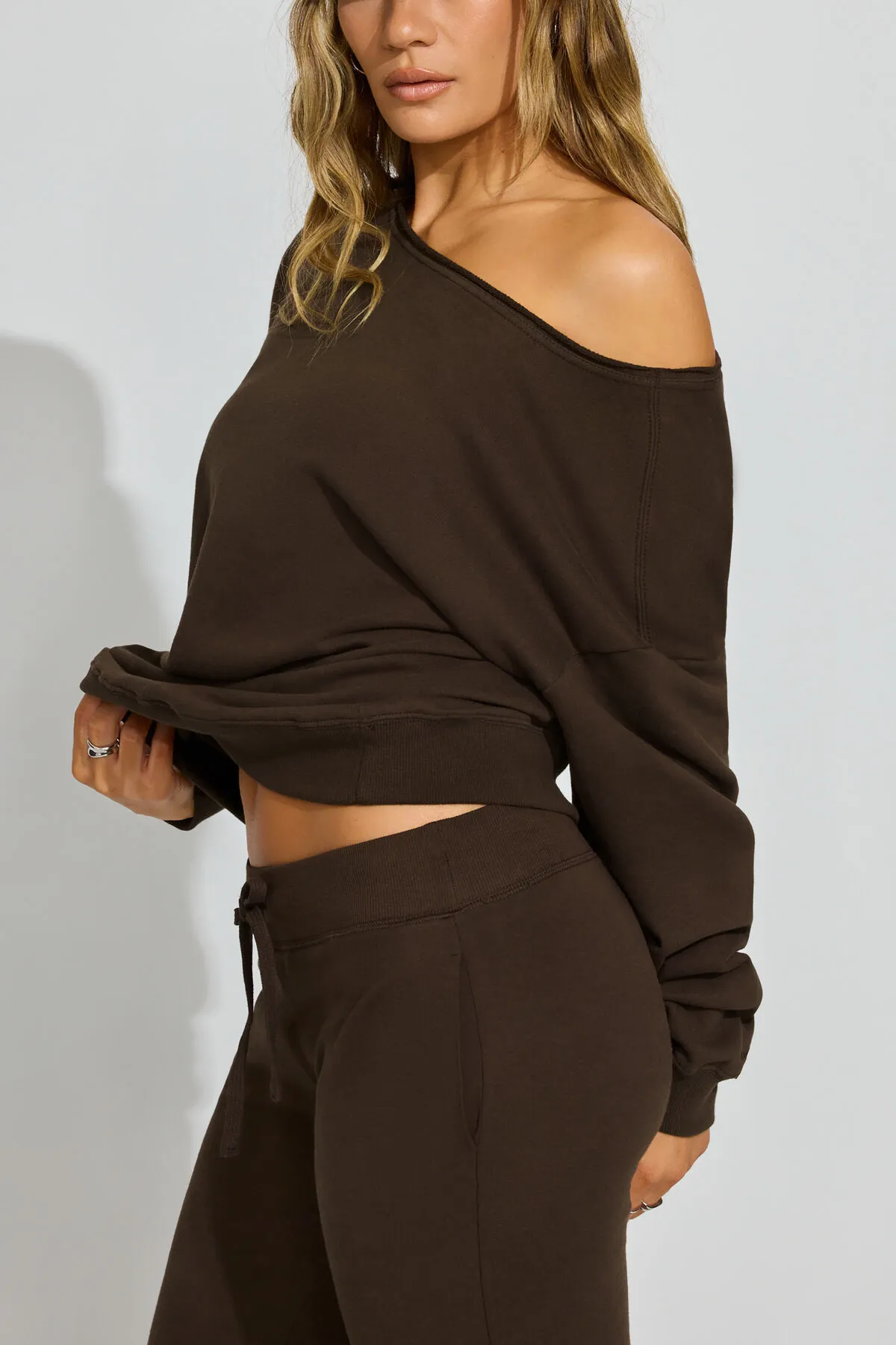 SoftTerry Off Shoulder Sweatshirt sold by Garage product image thumbnail 2