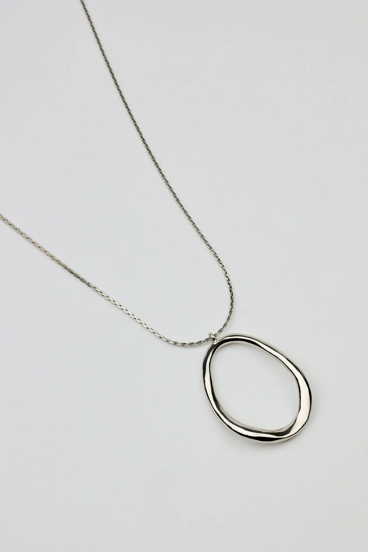 Hammered Single Oval Necklace sold by Garage product image thumbnail 2