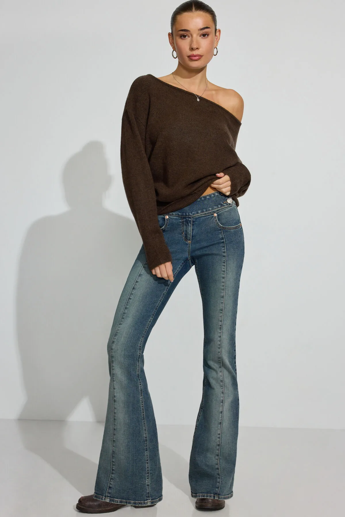 Rory Relaxed Off Shoulder Sweater sold by Garage product image thumbnail 2