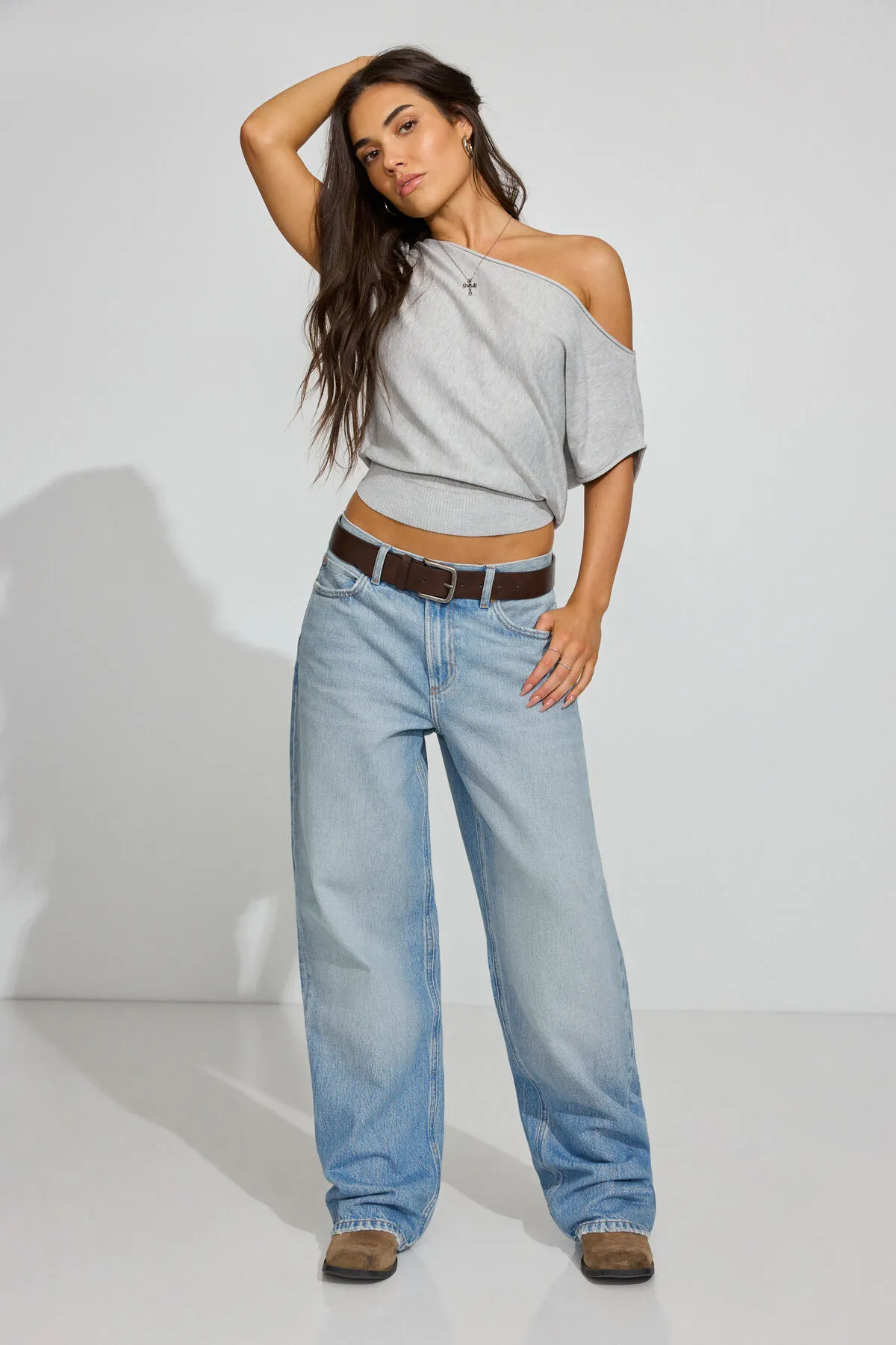 Romi Asymmetric Cinched Waist Sweater sold by Garage product image thumbnail 3