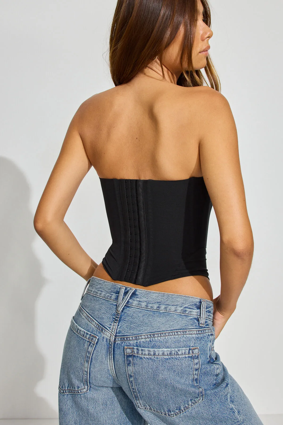 Mesh Longline Tube Corset - Garage - Black - Women Clothing sold by Garage product image thumbnail 4