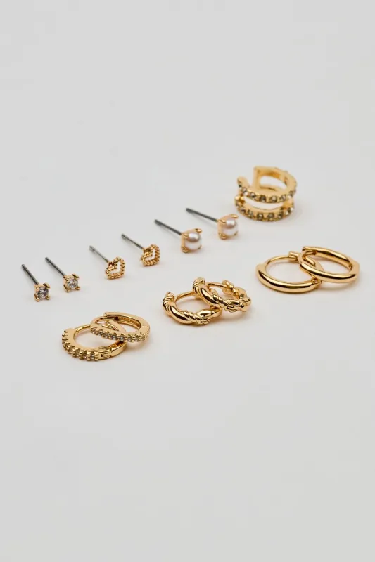 13 Pack of Gem, Hoop & Cuff Earrings sold by Garage