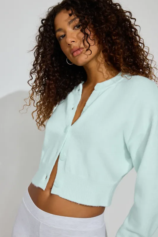 Renee Spongy Cropped Cardigan sold by Garage