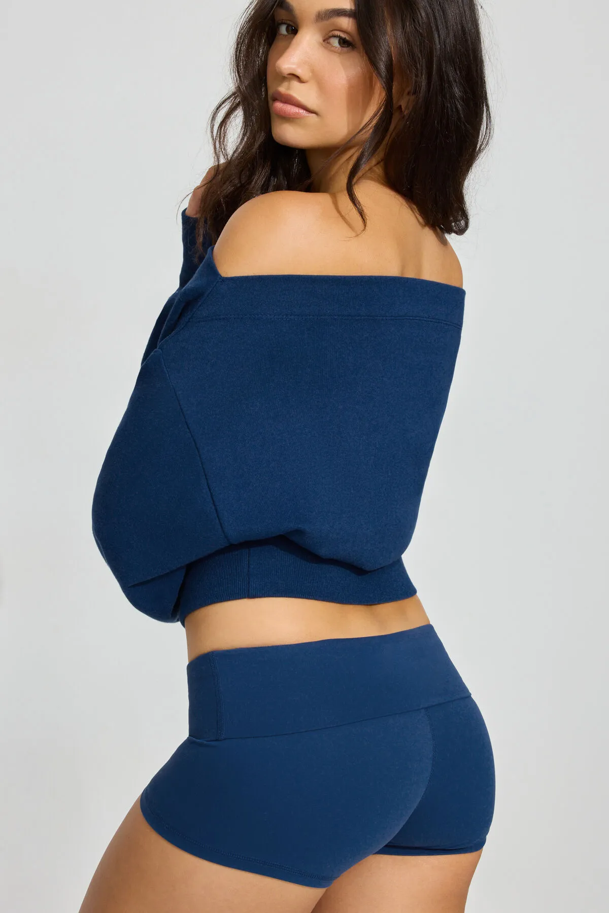 SoftTerry Rib Off Shoulder Sweater sold by Garage product image thumbnail 4