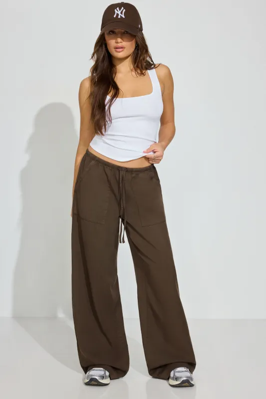 Twill Pull-On Pants sold by Garage
