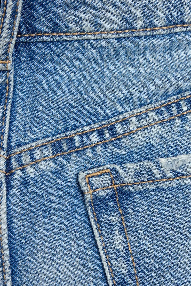 Denim Relaxed A-Line Shorts sold by Garage product image thumbnail 4