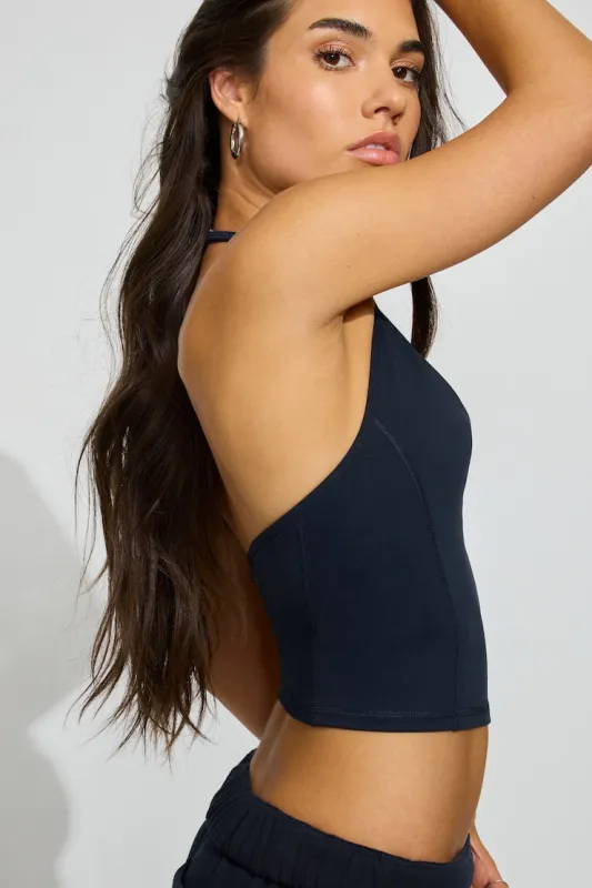 Active Scoop Halter Top sold by Garage