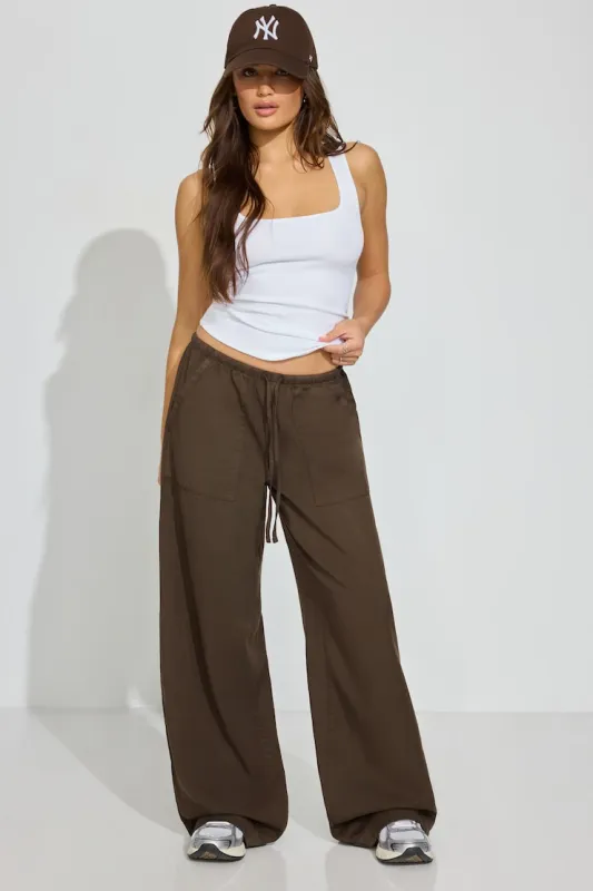 Twill Pull-On Pants sold by Garage
