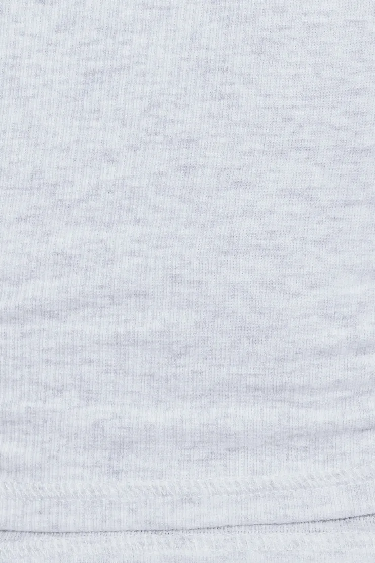 Layered Crewneck Short Sleeve Top - Garage - Greys - Women Clothing sold by Garage product image thumbnail 4