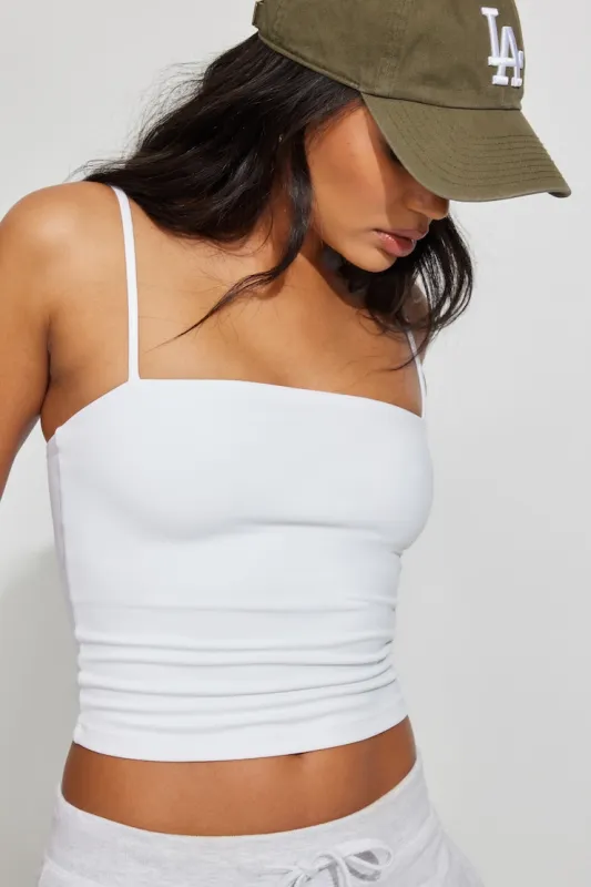 Sleek Straight Neck Cami Top sold by Garage