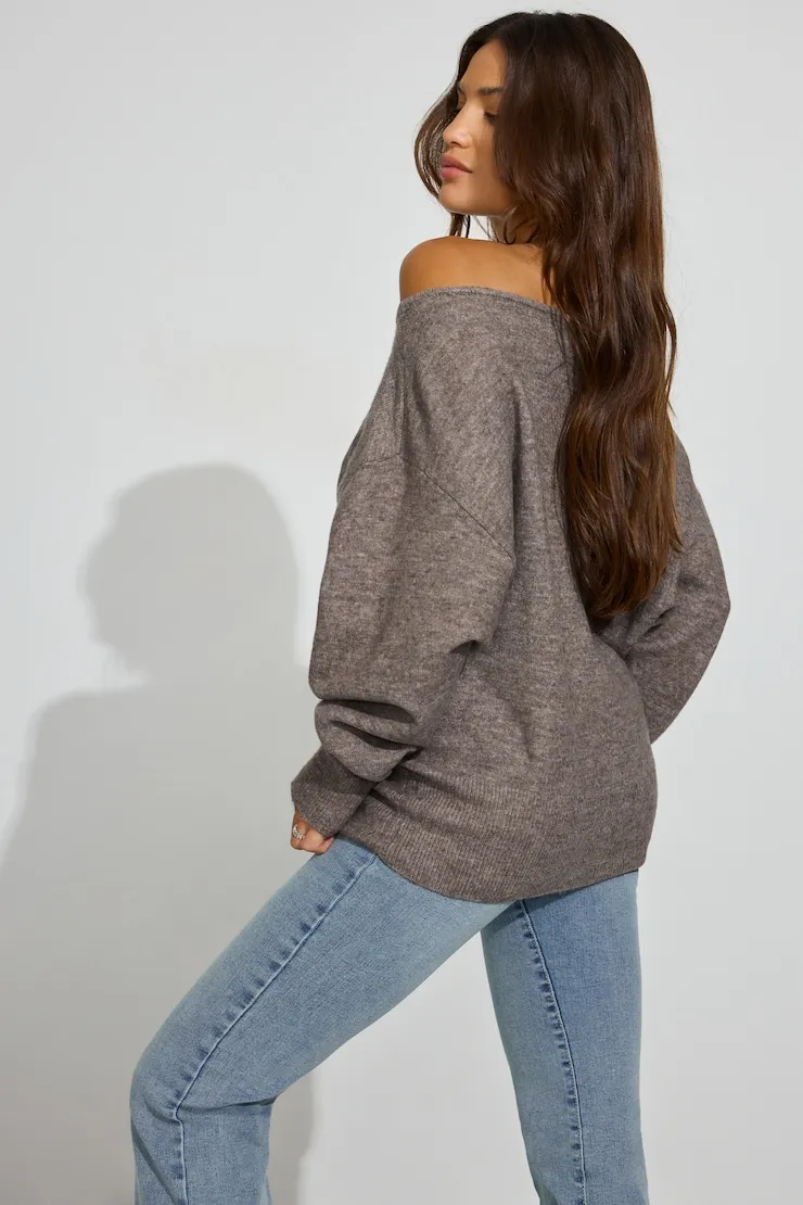 Rory Relaxed Off Shoulder Sweater sold by Garage product image thumbnail 2