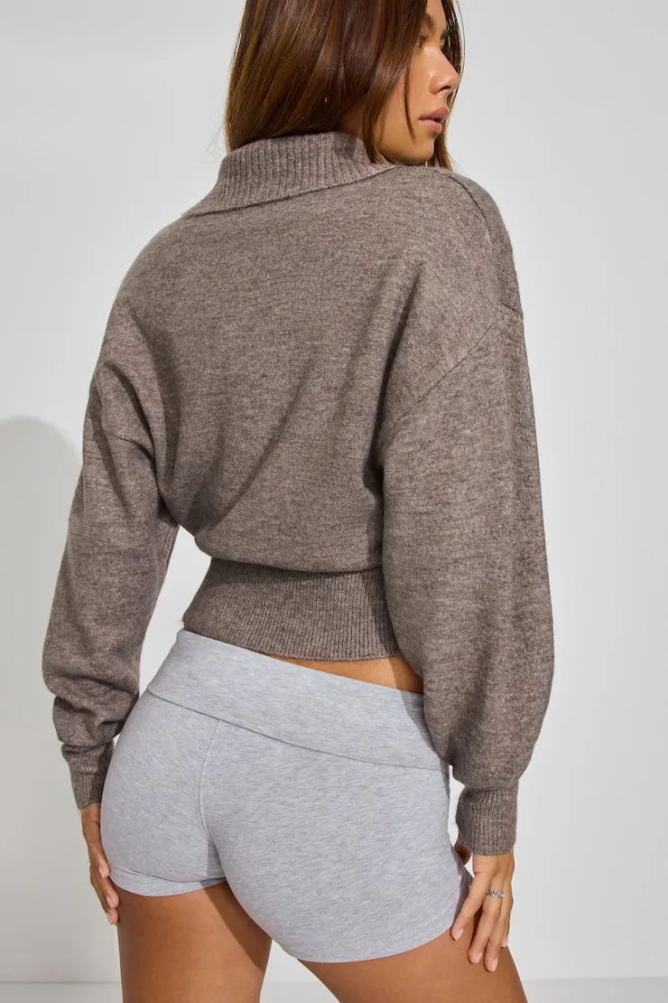Long Sleeve Spongy Henley Sweater sold by Garage product image thumbnail 3