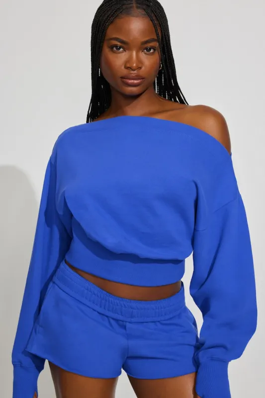 SoftTerry™ Rib Off Shoulder Sweater made by Garage