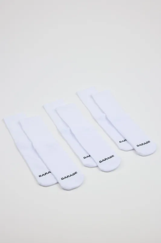 3 Pack SoftCotton Classic Crew Socks sold by Garage