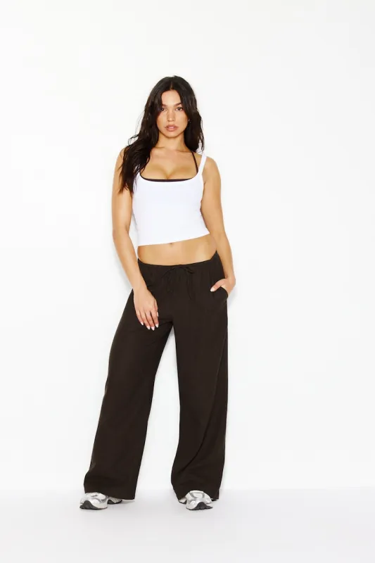 Millie Linen Pull-On Pants made by Garage