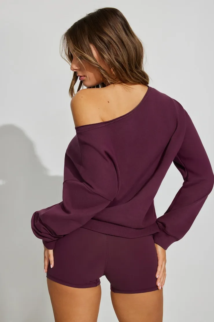 SoftTerry™ Off Shoulder Sweatshirt sold by Garage product image thumbnail 3