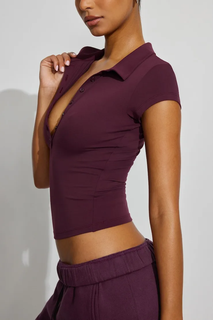 Sleek Short Sleeve Polo Top sold by Garage product image thumbnail 2