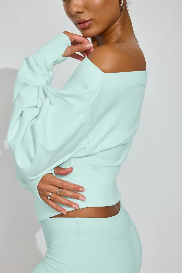 SoftTerry™ Rib Off Shoulder Sweater sold by Garage product image thumbnail 2