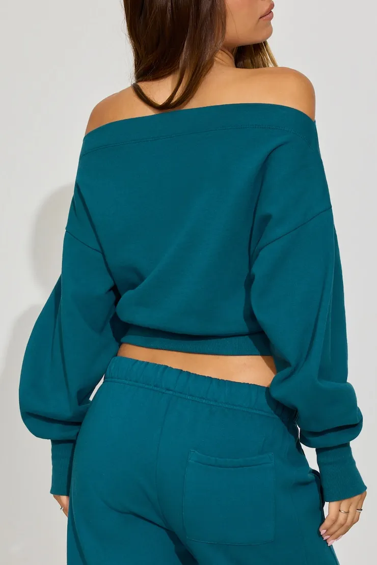 SoftTerry™ Rib Off Shoulder Sweater sold by Garage product image thumbnail 4