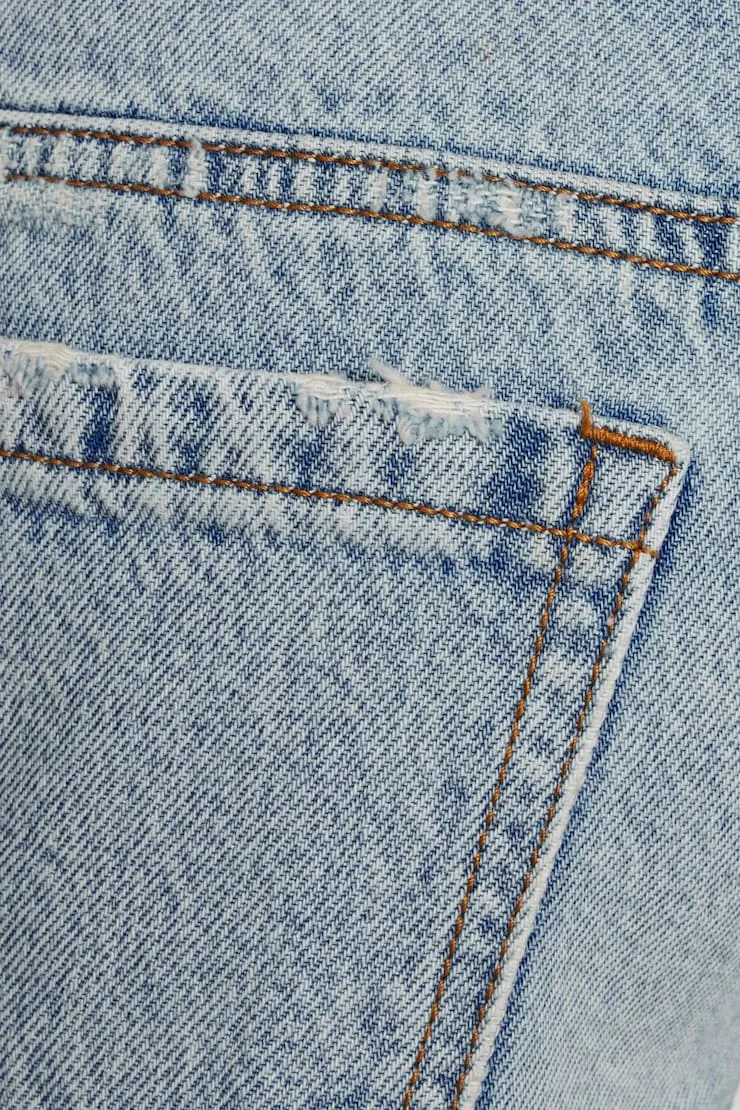 Ultra Low Rise Cuffed Denim Shorts sold by Garage product image thumbnail 4