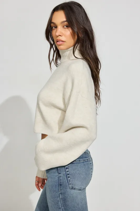 Spongy Cropped Turtleneck made by Garage