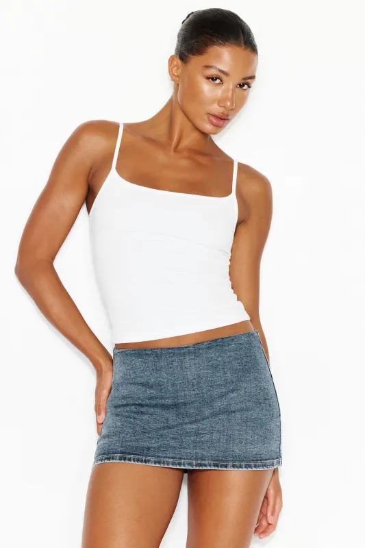 Low Rise Bodycon Denim Skort made by Garage